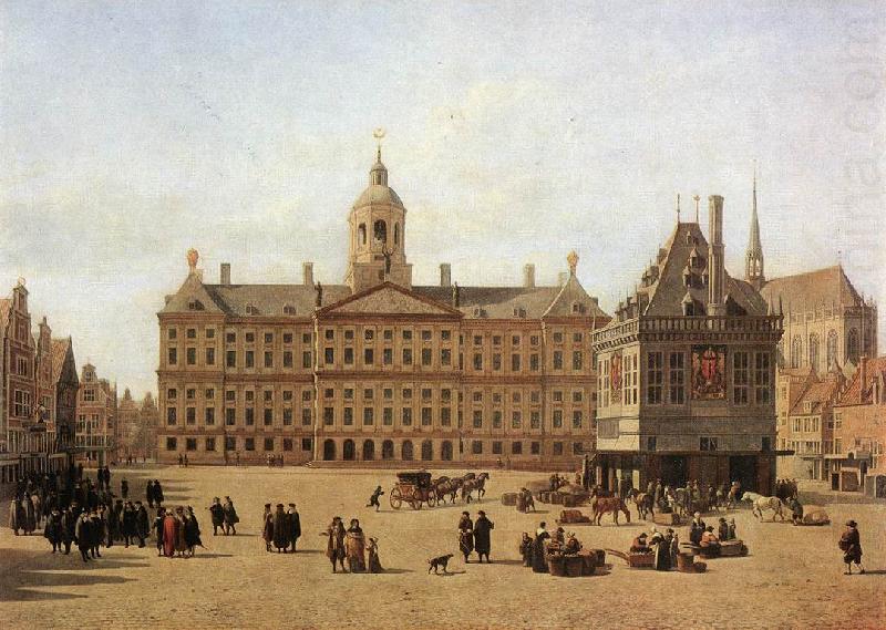 Dam Square, Amsterdam, BERCKHEYDE, Gerrit Adriaensz.